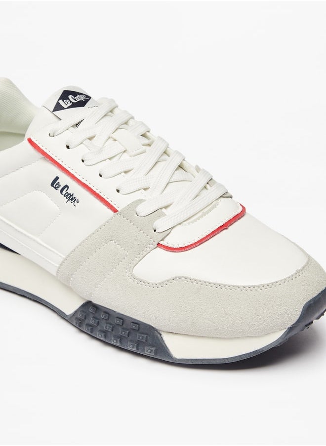 Lee Cooper حذاء رياضي رجالي مزين بشعار مع رباط للإغلاق  - Image 5
