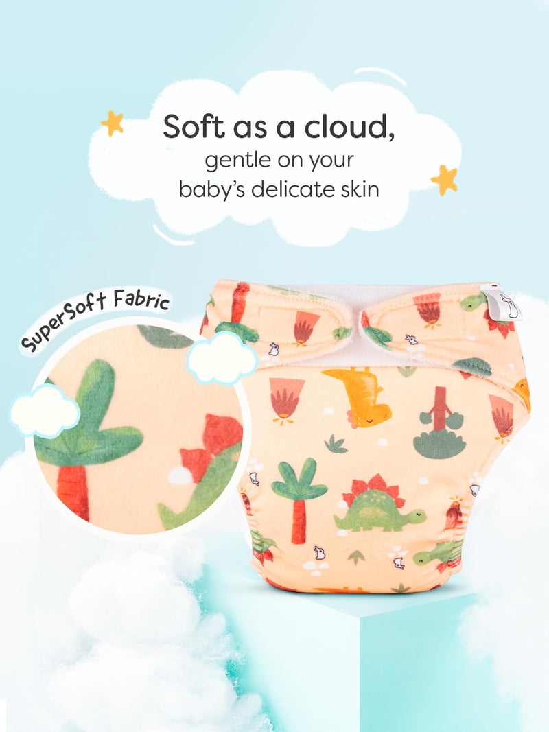 Superbottoms حفاضة قماش فري سايز أونو سوبر سوفت (مع فيلكرو) | حفاضة قماش قابلة لإعادة الاستخدام وقابلة للتعديل للأطفال | راحة جافة | تناسب من 3 أشهر إلى 3 سنوات | قابلة للغسل وخالية من الطفح الجلدي | وقت الزئير. - Image 5