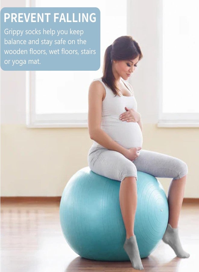 ديبولونج جوارب ديباولونغ بيلاتس مانعة للانزلاق - جوارب يوغا وتمارين باريه، 4 أزواج - Image 2