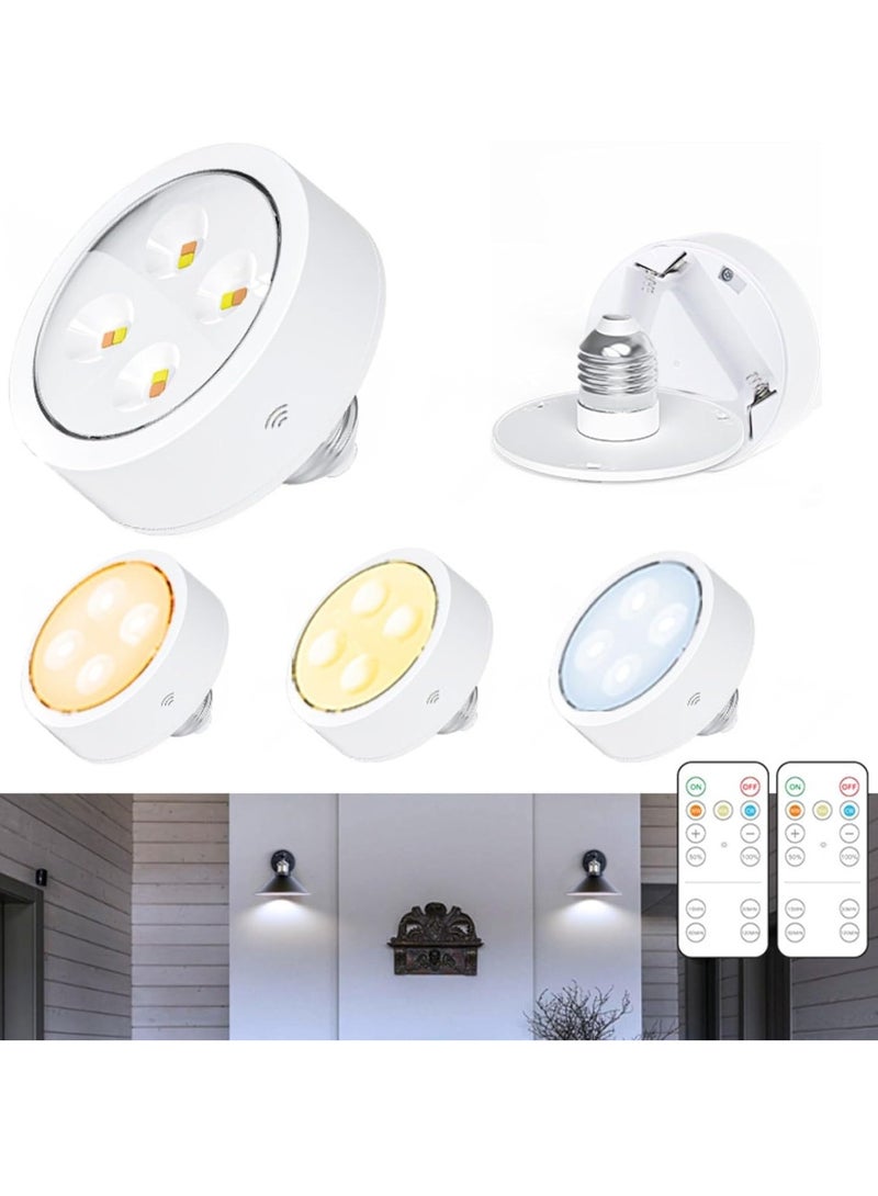 عام مصابيح عاكسة للضوء RGB ، مصباح حائط هوكي الجليد للتحكم عن بعد لاسلكي ، مصابيح برغي E27 ، إضاءة منزلية ، أنشطة خارجية (إضاءة دافئة) - Image 4