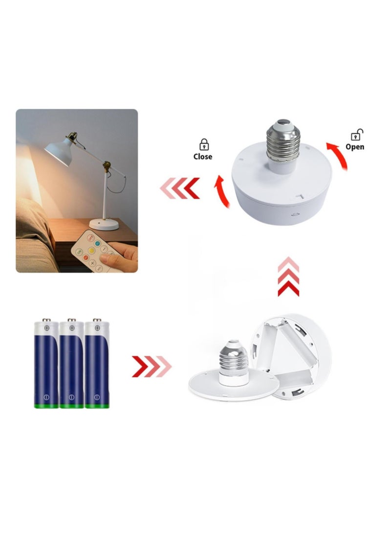 عام مصابيح عاكسة للضوء RGB ، مصباح حائط هوكي الجليد للتحكم عن بعد لاسلكي ، مصابيح برغي E27 ، إضاءة منزلية ، أنشطة خارجية (إضاءة دافئة) - Image 2