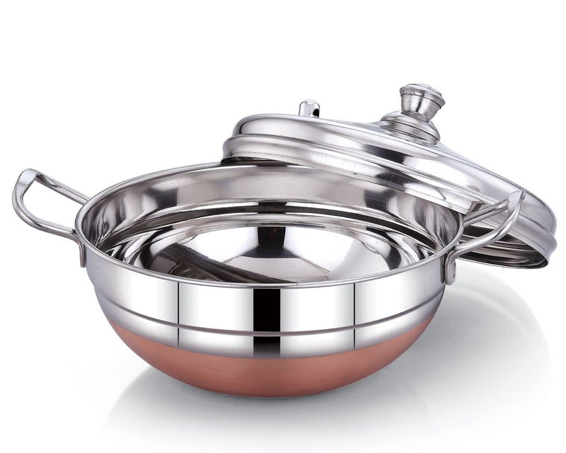Diamond Stainless Steel Multi Kadai With 10 Idly - 1 Count, Silver. - Image 4