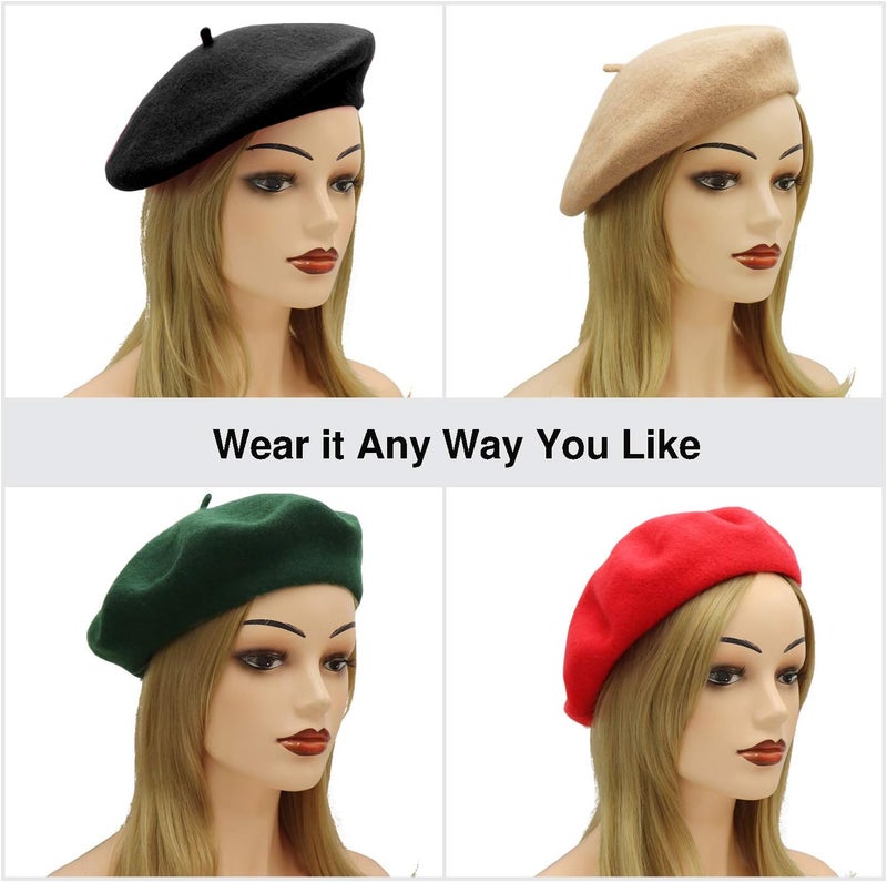 Umeepar Wool French Beret Hat for Women - Image 2