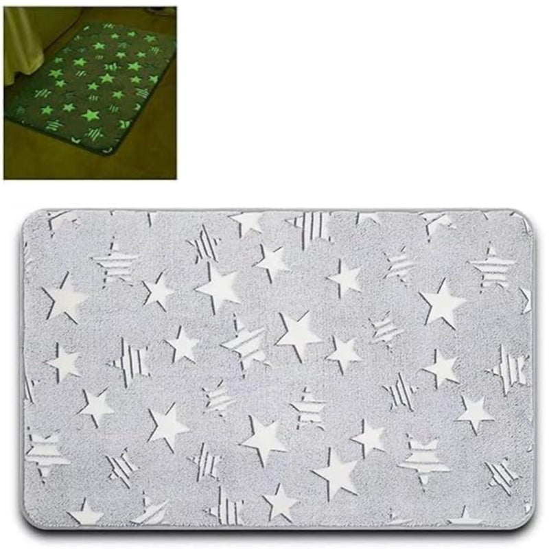 Prostuff.in Prostuffin NonSlip Radium Mat Dark in Glow Dor Mat Microfiber Kitchen Floor Mat Soft Washable Luminous Bathroom Mat Bedroom Living Room Doormat Multicolor 1 Pcs Size60 40 - Image 1