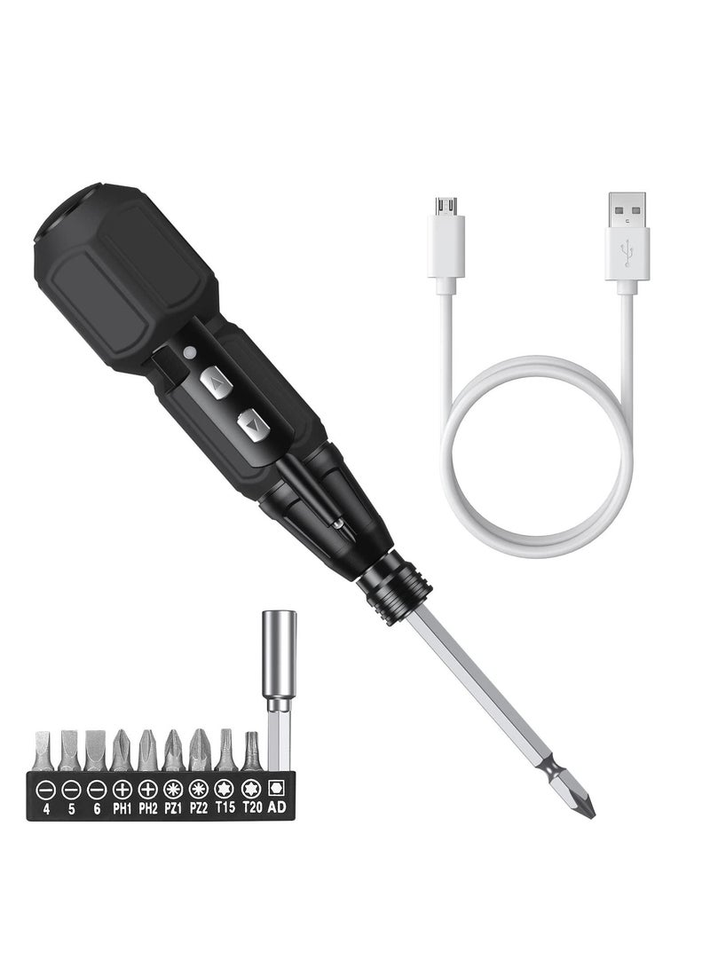 Y&D Electric Screwdriver Cordless, Rechargeable Power Screwdrivers Set, Portable Automatic Home Repair Tool Kit with LED Lights and USB Cable  - Image 1