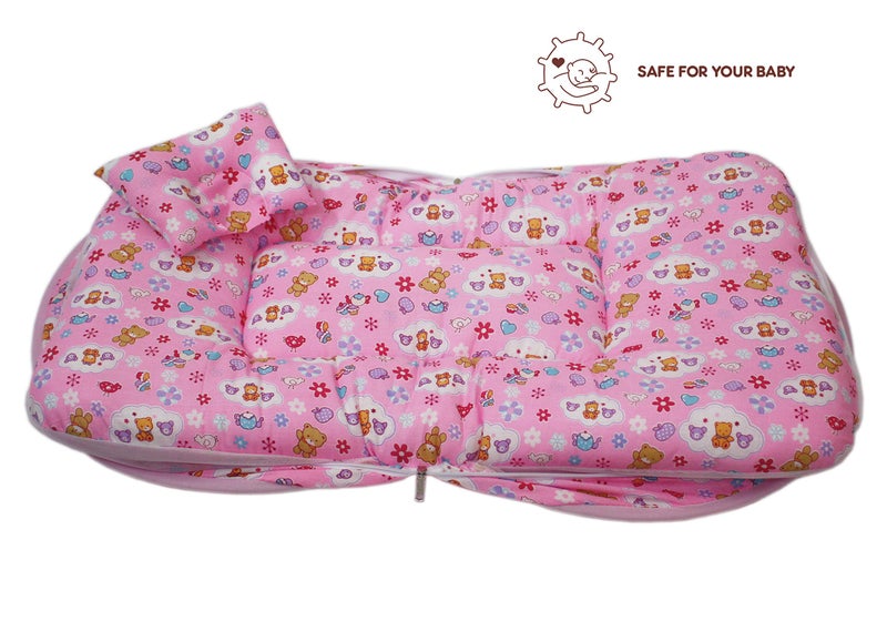 KooKyKooby Baby Mosquito and Insect Protection Net with Bedding (NEWPINK) - Image 4