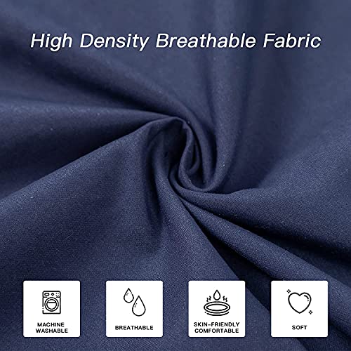 ATOOTFUSION Polyester Luxury Ultra Soft Full Body Pillow Insert for Sleeping (Navy Blue, 20"x54") - Image 4