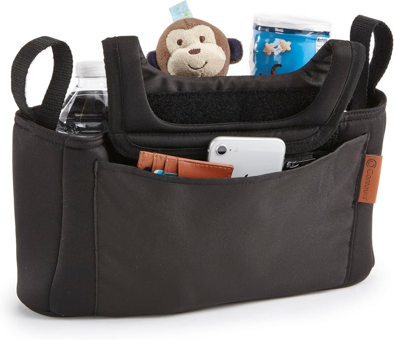 Contours عربة كونتورز واغن وملحق منظم الوالدين - متوافق مع عربات كونتورز واغن المختارة - أسود - Image 1