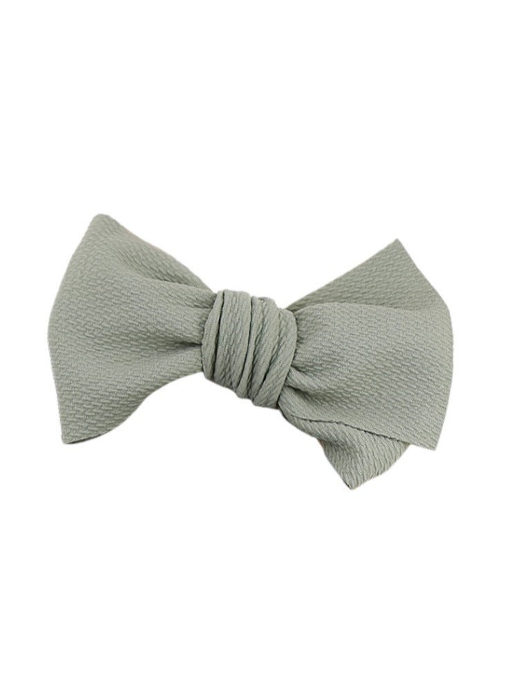 Bambimici Mira Assorted Big Ribbon Bow Headband For Babies Green, Yellow & Army Print - Image 4