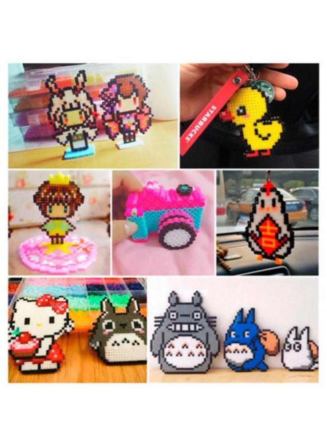 Yuanpai شعبية 5mm24 اللون مطابقة الفاصوليا دعوى التكامل مطابقة الفاصوليا DIY الأطفال اليدوية لغز تجميع ثلاثي الأبعاد اللعب - اللون: صغير Pindou 24 شبكة إعادة التعبئة حزمة 96 لون رقم 3 - Image 5