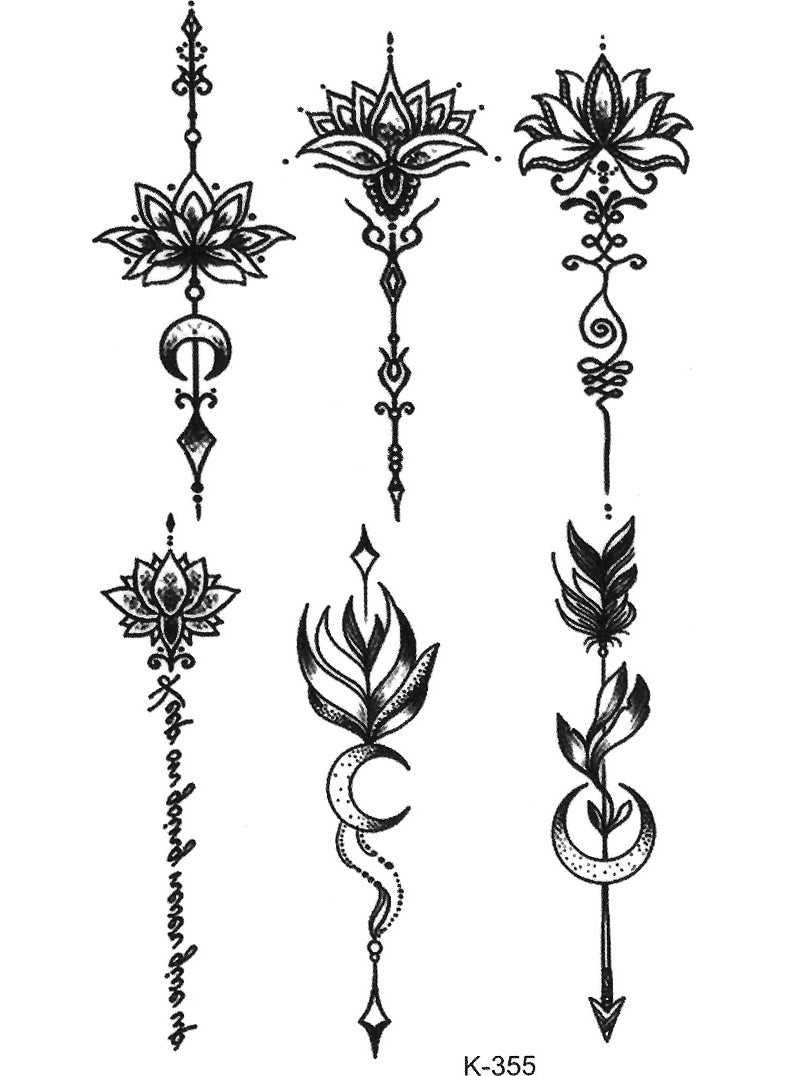 BP Tattoo - Hand Finger Tattoo Lotus Minimal Tattoo - Image 1