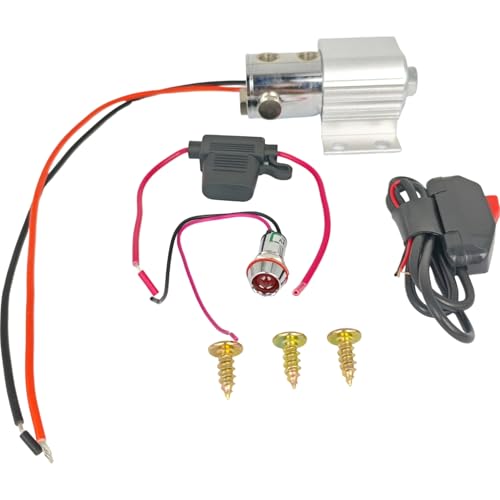 EZROAD 1745000 1745000 Roll Control Valve for Race Car Hydraulic Brake System Line Lock Kit Launch Solenoid SnapAction Switch Indicator Light Fuse Mounting Screw Drag Racing - Image 1