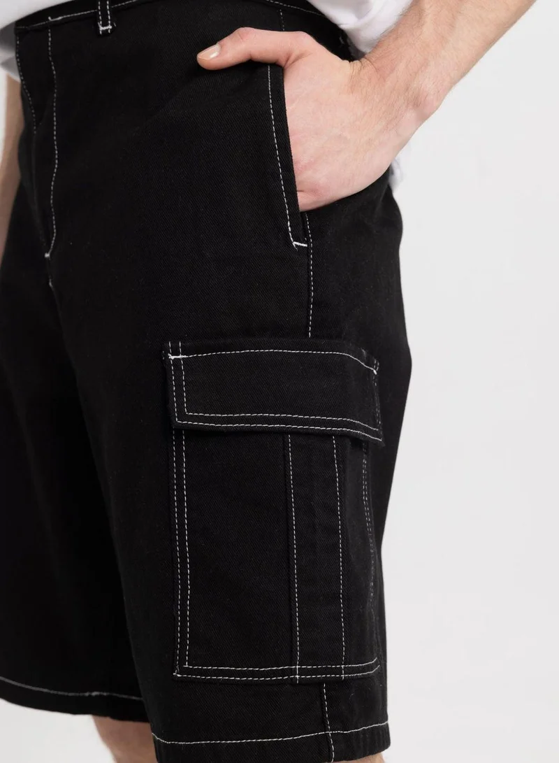 DeFacto Relax Fit Regular Hem Bermuda