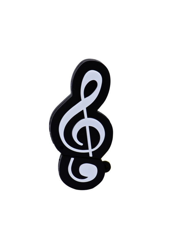 Loquat Musical Instrument USB Flash Drive Cute Cartoon U Disk Guitar Violin U Disk Souvenir 64GB Gift Creative Gift Musical Note-Color:4-Capacity:64GB  - Image 1
