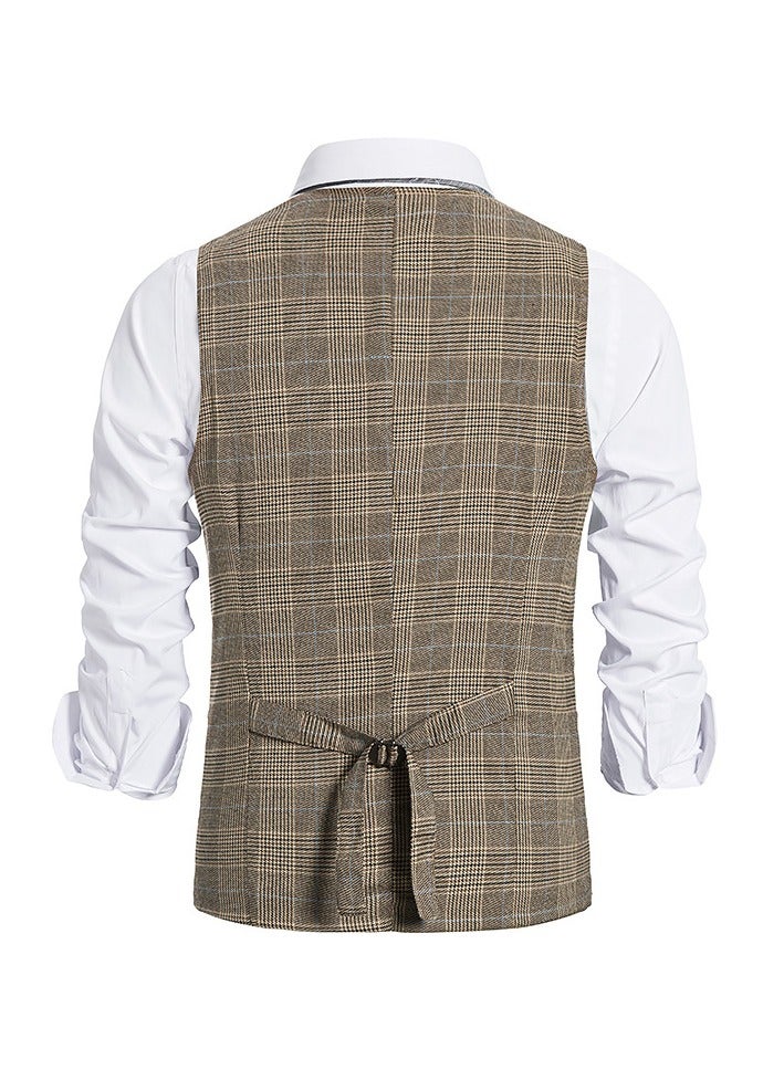 KUYING New Fashionable Herringbone Patterned Suit Vest  - Image 3