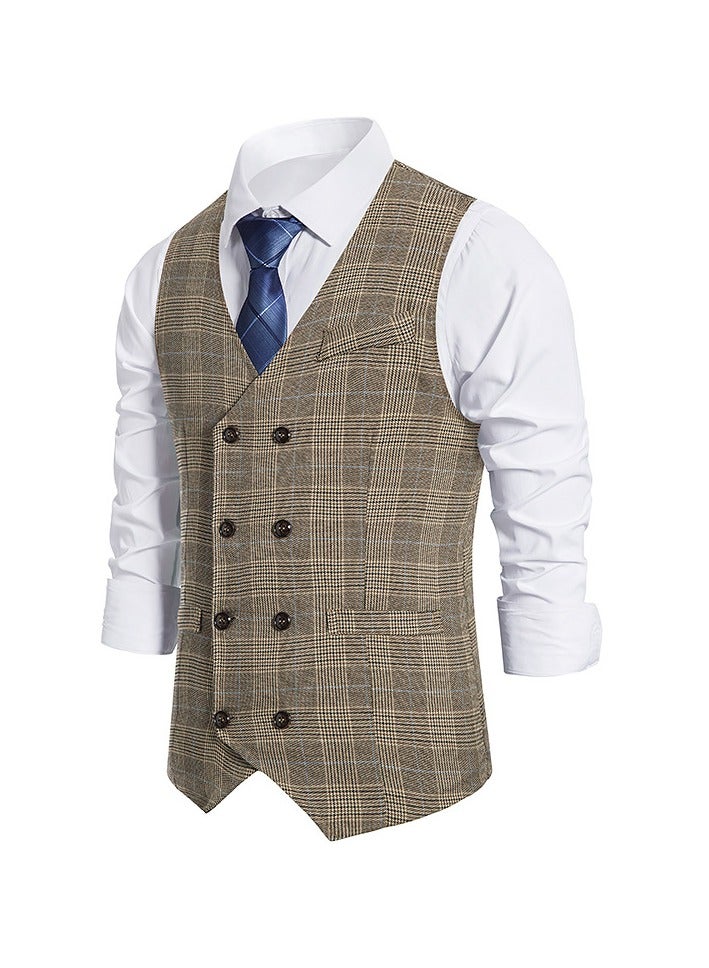 KUYING New Fashionable Herringbone Patterned Suit Vest  - Image 2