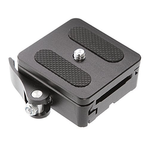 Hersmay P50 Camera Quick Rlease Clamp with 1/4" Quick Release Plate 3/8" Mounting Screw for Tripod Ball Head Compatible with Arca Swiss Standard - Image 1