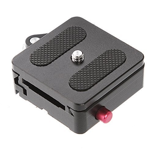 Hersmay P50 Camera Quick Rlease Clamp with 1/4" Quick Release Plate 3/8" Mounting Screw for Tripod Ball Head Compatible with Arca Swiss Standard - Image 2