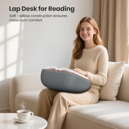 Tounee Book Holder Stand - Ultra Soft Lap Beanbag Pillow for Books, Tablets, iPads & Kindle - Hands-Free Reading & Viewing in Bed/Couch - Reduces Neck Strain - Perfect for Book & E-Readers Lovers - Image 2