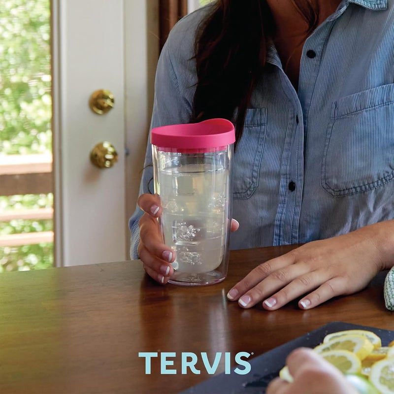 TERVIS فول سوداني - كوب مصنوعة من الفelt مع شعار وغطاء أسود 16 أونصة، شفاف - Image 5
