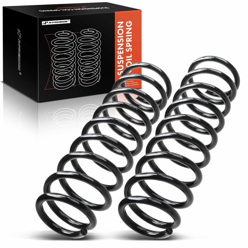 A-Premium APremium 2Pcs Rear Suspension Coil Spring Set Compatible with Mitsubishi Lancer 20022007 20L 24L Driver and Passenger Side Replace MR594980 MR961157