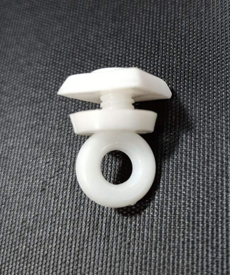FAPBADRI End CapLock for C ChannelCurtain Track Material Plastic Colour White 100 Pieces - Image 1