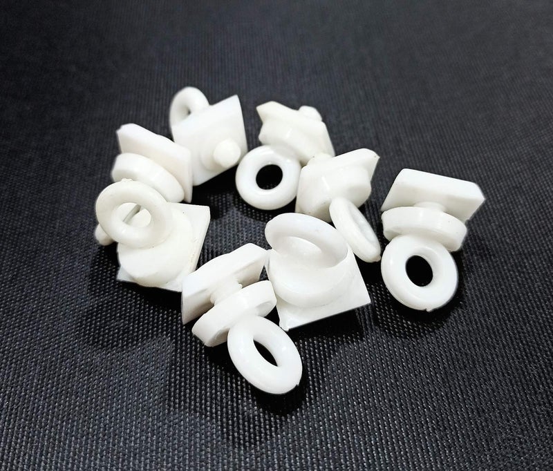 FAPBADRI End CapLock for C ChannelCurtain Track Material Plastic Colour White 100 Pieces - Image 2