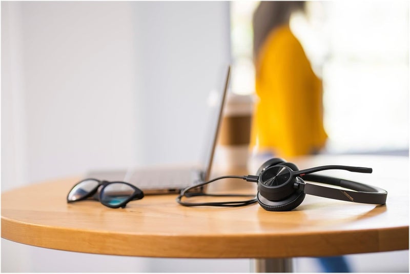 Poly  Voyager 4320 UC Wireless Headset  Charge Stand Plantronics  Headphones with Boom Mic  Connect to PCMac via USBA Bluetooth Adapter Cell Phone via Bluetooth  Works with Teams Zoom More - Image 3