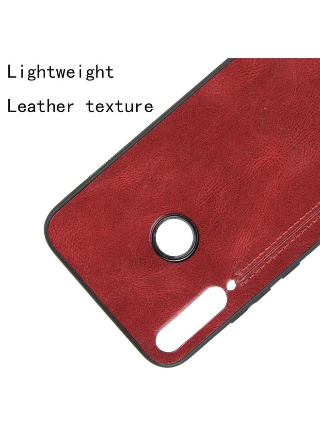 Green Tiger Case For Huawei P40 lite E / Y7P Shockproof Sewing Cow Pattern Skin PC + PU + TPU Case - Image 4