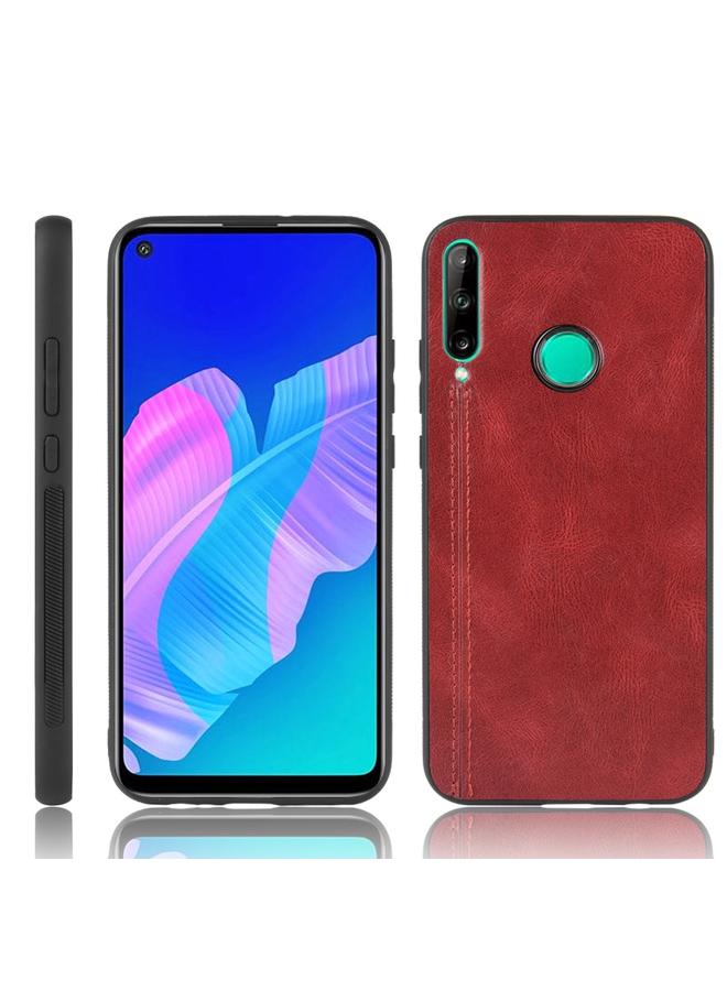 Green Tiger Case For Huawei P40 lite E / Y7P Shockproof Sewing Cow Pattern Skin PC + PU + TPU Case - Image 1