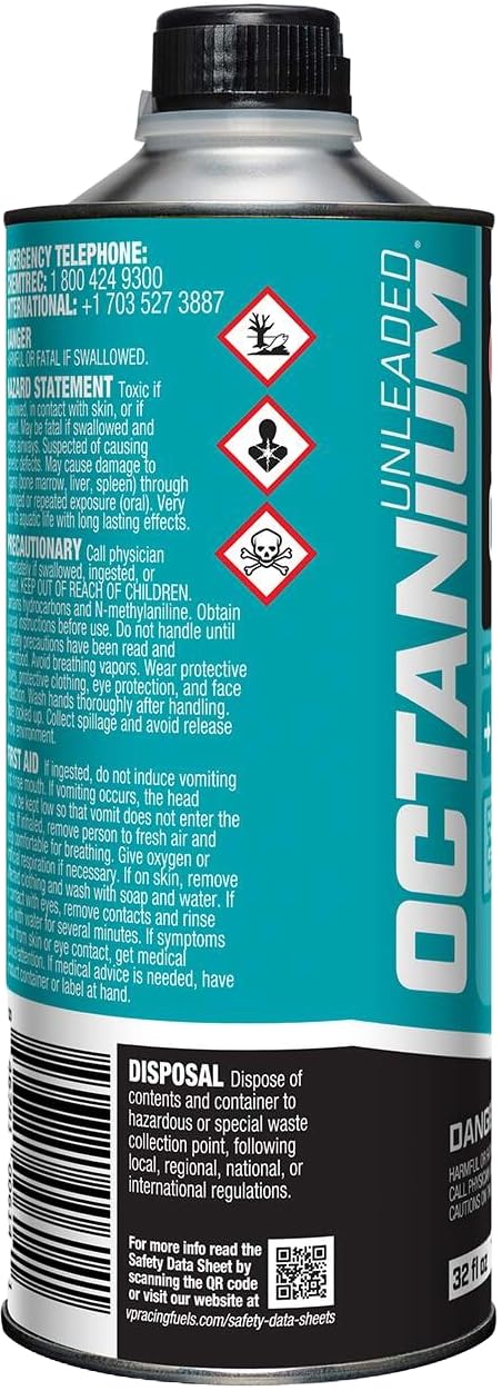 VP Racing 29505, Octanium Unleaded Octane Booster - Quart (8 Pack) - Image 4