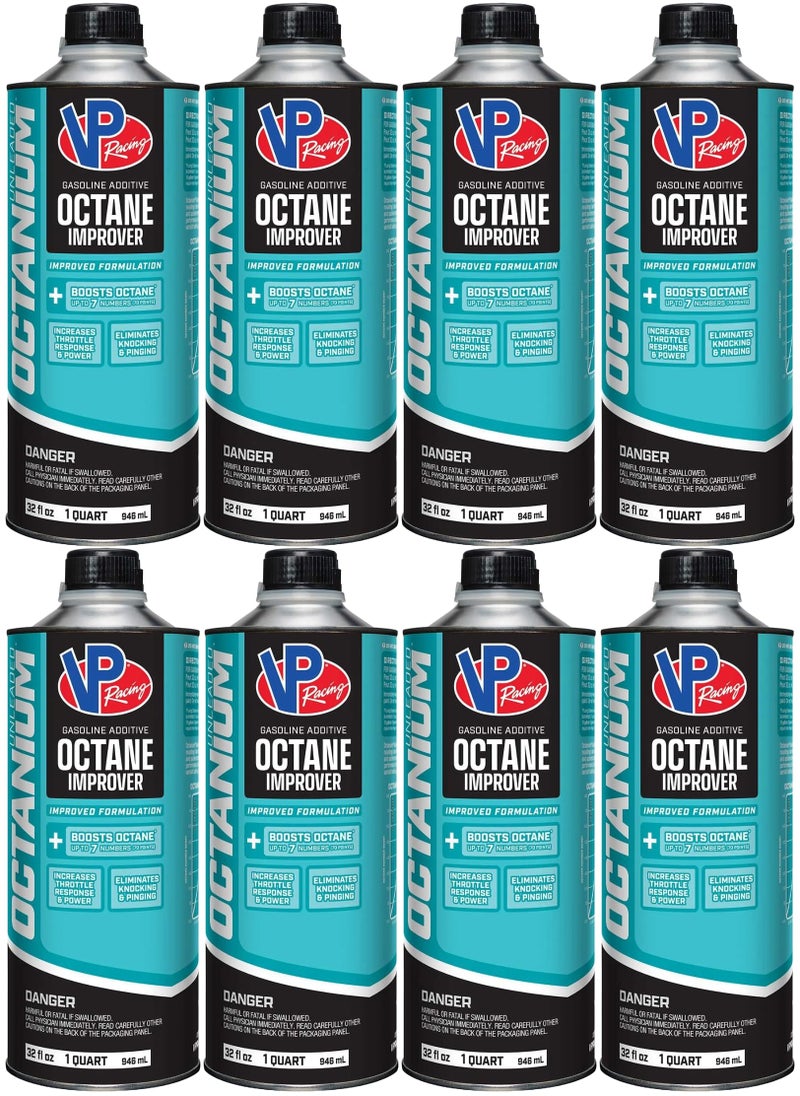 VP Racing 29505, Octanium Unleaded Octane Booster - Quart (8 Pack) - Image 1