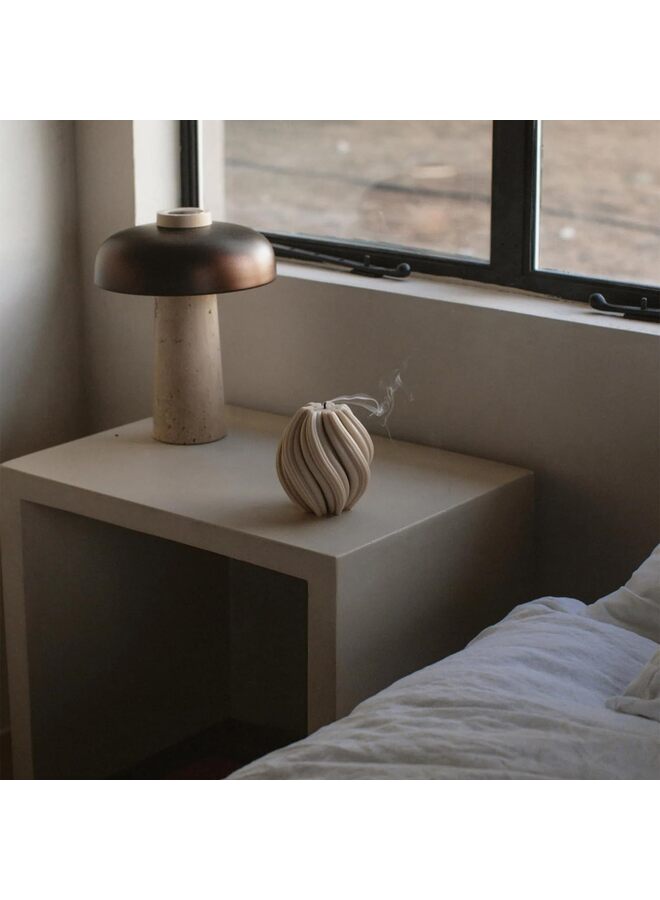 LAMAY Swirl Candle - Large Beautiful Handmade Pillar Scented Soy Wax Twirl Elegant Bubble Aesthetic Housewarming Gift Home Room Shelf Decor Idea Spiral Candle White (Large) - Image 2