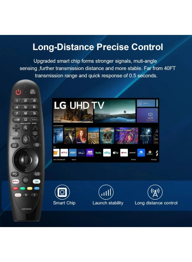 ريموت ماجيك بديل لتلفزيون LG الذكي – تحكم صوتي متوافق مع AN-MR20GA / AN-MR19BA مع خاصية المؤشر - Image 2