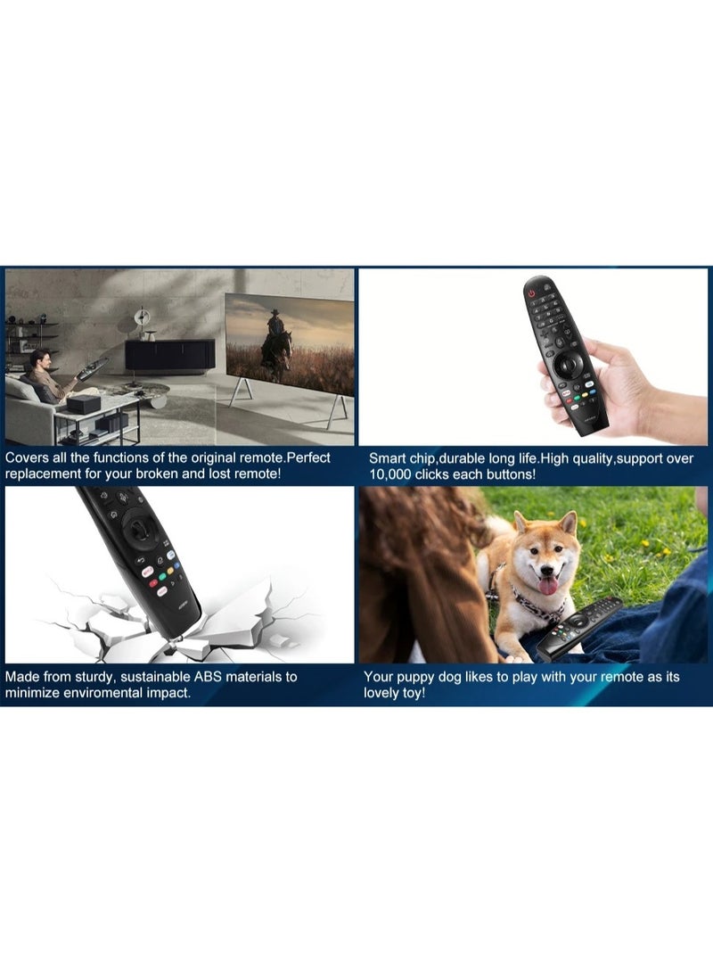 ريموت ماجيك بديل لتلفزيون LG الذكي – تحكم صوتي متوافق مع AN-MR20GA / AN-MR19BA مع خاصية المؤشر - Image 5