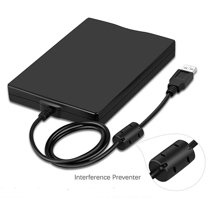 USB External Floppy Disk Drive Portable 3.5 inch Floppy Disk Drive USB Interface Plug and Play Low Noise for PC Laptop Black - Image 5
