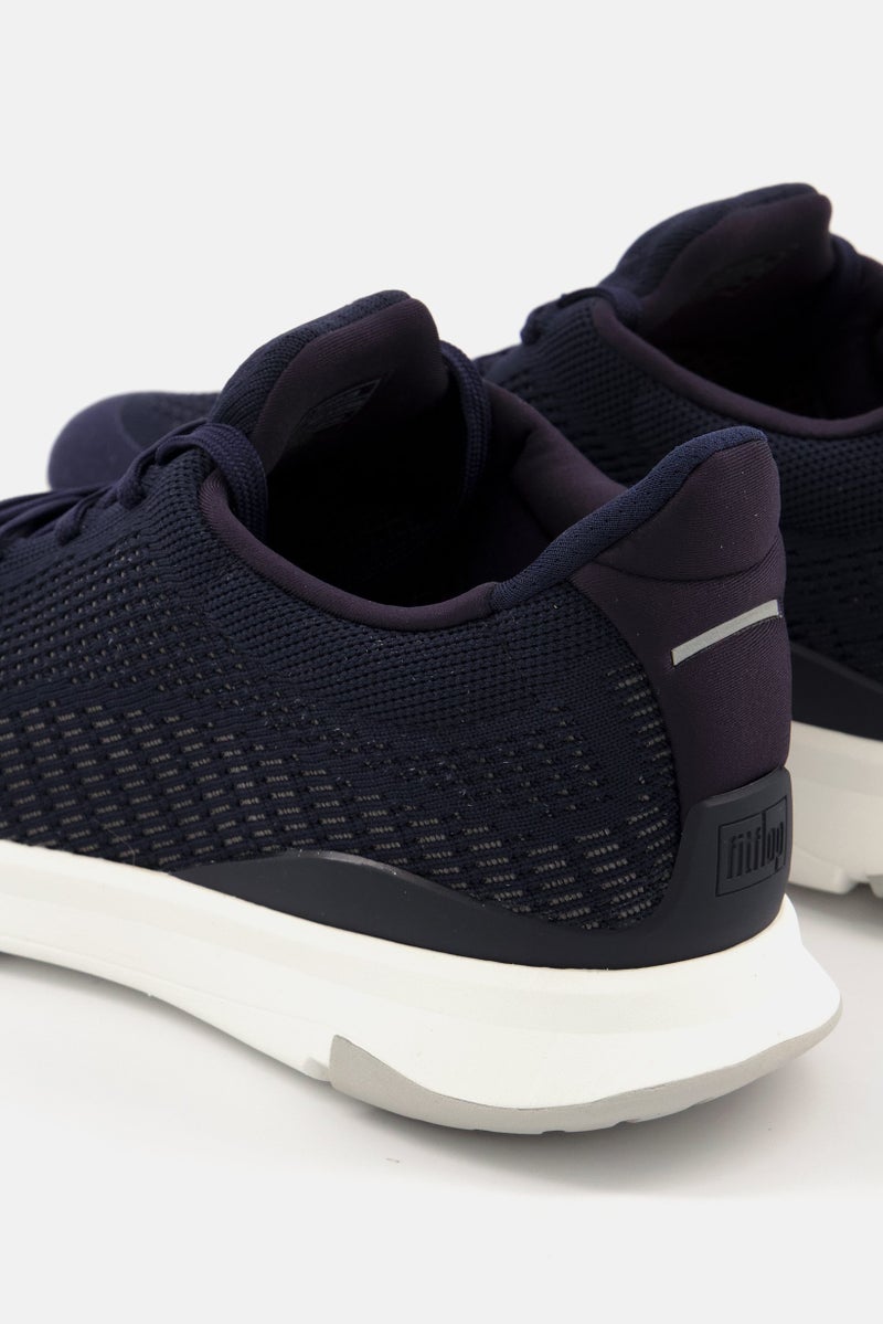 FitFlop Women Vitamin FFX Knit Lace Up Sport Shoes, Navy - Image 3