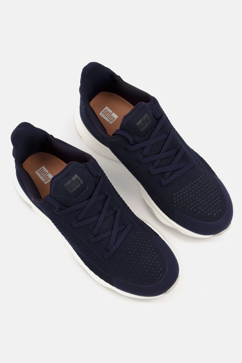 FitFlop Women Vitamin FFX Knit Lace Up Sport Shoes, Navy - Image 2