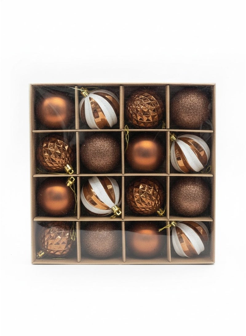 Brown Christmas Magic Ornaments Set - Image 1