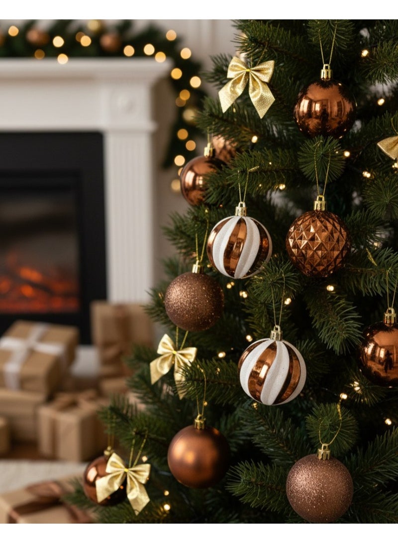 Brown Christmas Magic Ornaments Set - Image 2