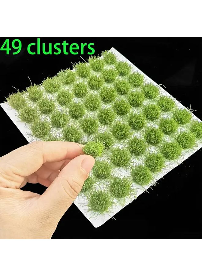49 Micro Grass Tufts For Dioramas Model Railroads And Terrariums Realistic Static Grass - Image 1