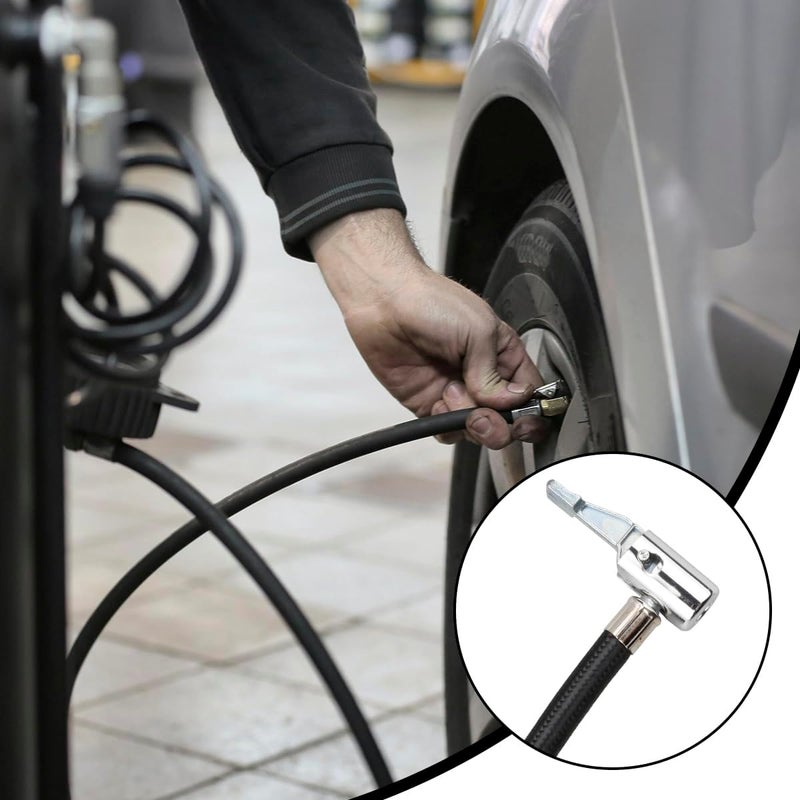 Tabanzhe Tire Inflator Extension Tube - Quick Inflation Chuck Adapter Hose for Car and Motorcycle - Image 4