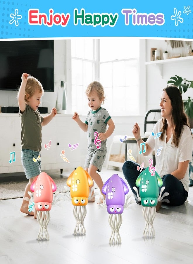 MACALOCA Dancing Squid Baby Toy, Dancing Octopus Tummy Time Toys for Toddlers, Infant Crawling Walking Baby Toys with Music & Light for 3-6 6-12 12-18 Kids Boys 1st Baby Valentines Day Birthday Gifts - Image 5