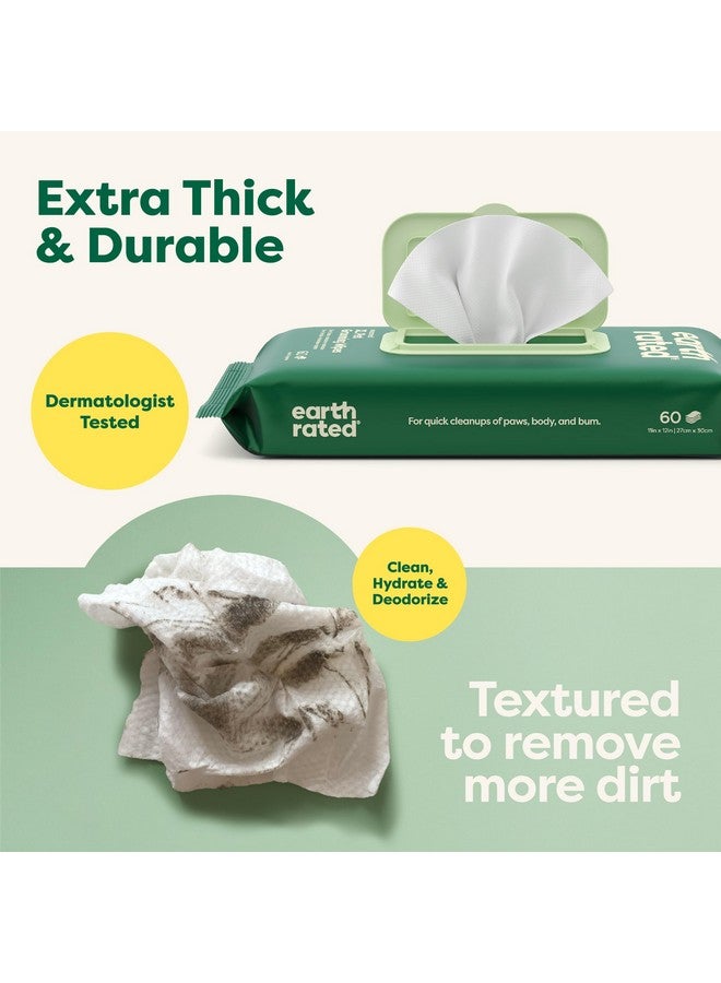 Earth Rated Earth Rated Pet Ear Wipes, Hypoallergenic Cleaner for Dogs & Cats Ears to Remove Dirt and Wax Build Up, Wild Oat Scent, 70 Count  - Image 2