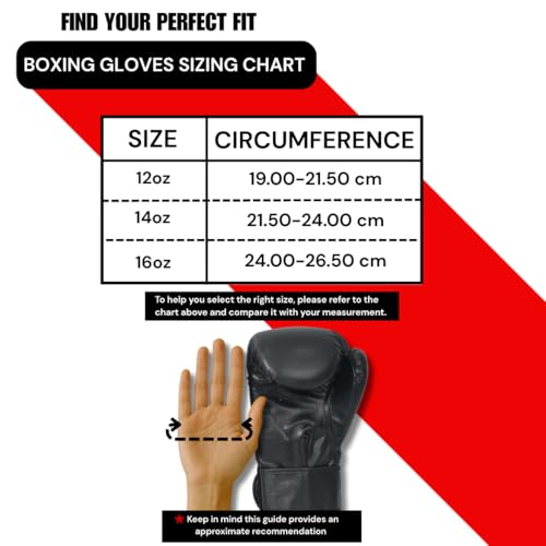 Aurion Boxing Gloves for Men 12oz, Training Boxing Gloves for Sparring and Heavy Bag, Versatile Combat Gear for Boxing, Kickboxing, MMA and Muay Thai, Ideal for Beginner and Intermediate Athletes - Image 4