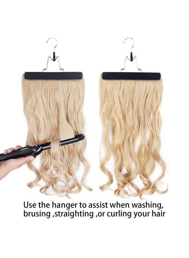 RJMBMUP Hair Extensions Hanger With Storage Bag Hairpieces Storage Holder Wigs Carrier Case For Store Style Hair Black Color - Image 4