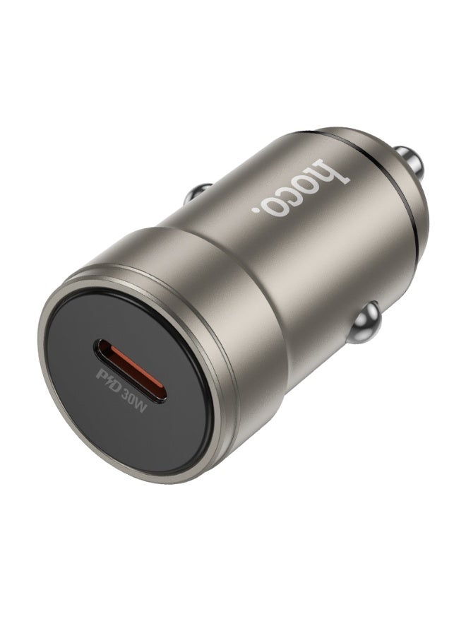 هوكو شاحن سيارة Z57 Glorious بمنفذ واحد 30 واط PD – شحن سريع USB-C بتقنية Power Delivery - Image 2