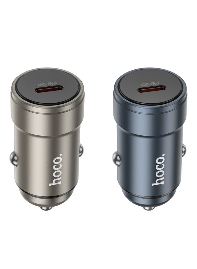 هوكو شاحن سيارة Z57 Glorious بمنفذ واحد 30 واط PD – شحن سريع USB-C بتقنية Power Delivery - Image 1