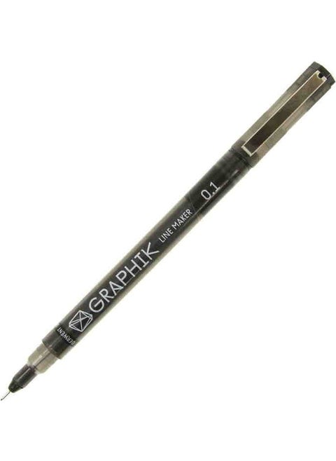 Graphik Line Maker Technical Drawing and Graphics Pen 0.1 Black