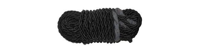 Bikers World Leg Guard Rope for Royal Enfield Bullet (Black)